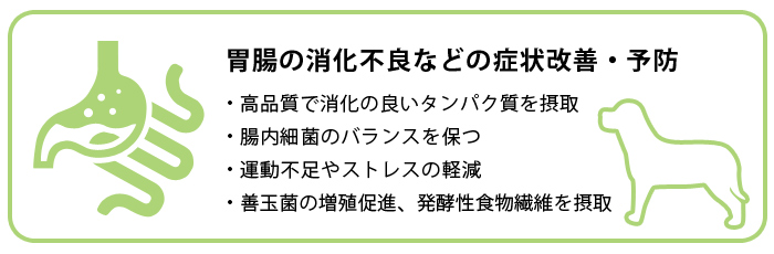 胃腸の消化不良などの症状改善・予防