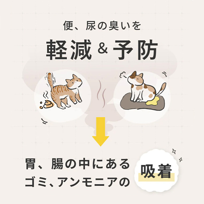便と尿の匂いを軽減